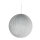 Textil-Weihnachtskugel aufblasbar     Groesse: Ø 40cm    Farbe: Silber