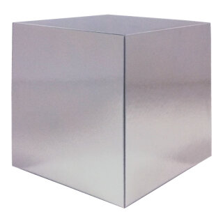 Cube with mirror finish - Material: foldable out of foam - Color: silver - Size: 25x25cm