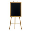 Staffelei Teak für alle Wandkreidetafeln ab 40cm an mindestens einer Seite. Verstellbar auf drei verschiedene Höhen.