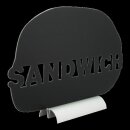 Silhouette Tischkreidetafel "SANDWICH", inkl. Aluminiumfuß und 1 Kreidestift