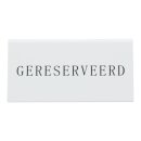 Reserviert Tischaufsteller, NIEDERLÄNDISCH (5er Set)...