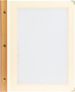 Wood A4, natur, Speisekarte inkl. 2 doppelten Einlagen für Menüs (für 4 Seiten A4)