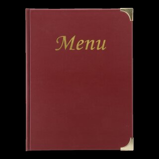 Basic A4 Weinkarte, 4 feste Seiten (für 8 Seiten A4)