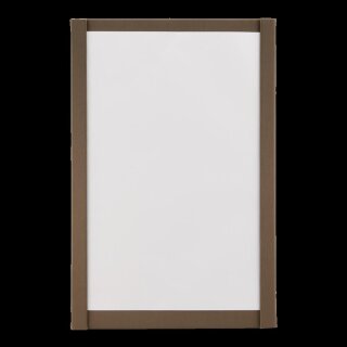 Magnetischer Speisekartenhalter – in brauner Ledeoptik mit magnetischer Halterung