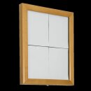 LED  Classic Informations Display  Teak 4xA4 (A2)- freistehend oder Wandmontage - Hartholz mit Glasfenster -  inkl. 5m Kabel oder Securit AKKU (nicht inkl.) - 53x70x6cm (exkl. Pfosten und Fuß)