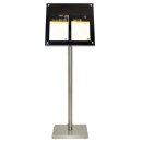 LED Informations Display - schwraz aus Acryl - Tisch oder...