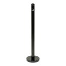 Aschenbecher Pfosten - Schwarz lackierter Stahl 100cm...