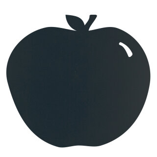 Silhouette Kreidetafel "APPLE" inkl. 1 Kreidestift und Wand Klettverschlusskleberstreifen