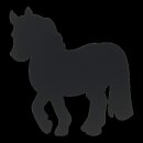 Silhouette Kreidetafel "HORSE" inkl. 1 Kreidestift und Wand Klettverschlusskleberstreifen