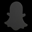 Silhouette Kreidetafeln "SOCIAL MEDIA" - 4er-Set mit Facebook, Instagram, Twitter und Snap Chat - inkl. 1 Kreidestift und Wand Klettverschlusskleberstreifen