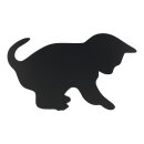 Silhouette Kreidetafel "CAT" inkl. 1 Kreidestift und Wand Klettverschlusskleberstreifen