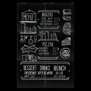 Silhouette Kreidetafel "CHALKBOARD XXL" inkl. doppelseitigem Klebeband, 6er Set Farbe: schwarz