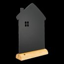 Silhouette Tischkreidetafel "HOUSE" , inkl. Holzfuß und 1 Kreidestift