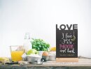 Silhouette Tischkreidetafel "LOVE", inkl....