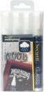 Kreidestifte "Waterproof" 2-6mm in weiß, 4er Set