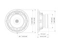 LAVOCE WSF102.50 10" Woofer, Ferrite, Magnet Steel Basket Driver