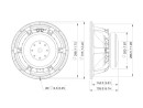 LAVOCE WAF123.02 12" Woofer, Ferrite, Magnet Aluminium Basket Driver