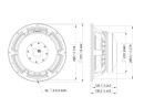 LAVOCE WAF124.01 12" Woofer, Ferrite, Magnet Aluminium Basket Driver