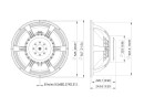 LAVOCE SAF214.50 21" Subwoofer Ferrite, Magnet Aluminium Basket Driver