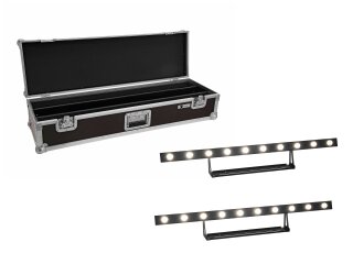 Set 2x LED STP-10 Sunbar 3200K 10x5W Light Bar + Case