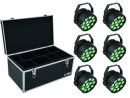 EUROLITE Set 6x LED PARty TCL Spot + Case TDV-1