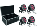 EUROLITE Set 4x LED SLS-7 HCL Floor + Case TDV-1