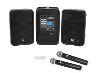 OMNITRONIC Set COMBO-160BT Active PA System + UWM-2HH USB Wireless Mic Set