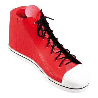 Sportschuh Styrodur, wasserabweisend, 50x28x18cm rot/weiß