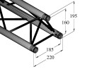 ALUTRUSS DECOLOCK DQ3-S2000 3-Punkt-Traverse sw