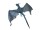 EUROPALMS Halloween Flying Dragon, animated, blue, 120cm
