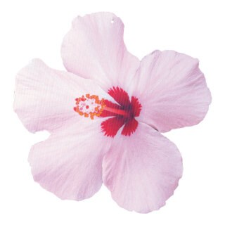 Cut-out »hibiscus« with foldable backside stand, made of cardboard 45x44cm Color: multicoloured