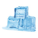 Cut-out »Ice cubes« with foldable backside stand, made of...