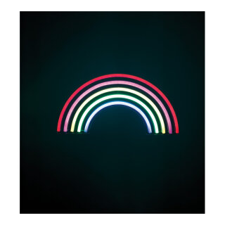 LED motive »rainbow« with eyelets to hang, 2m power cord, IP for indoor use 38x19cm Color: multicoloured