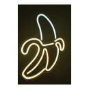 LED motif "banana" with eyelets to hang -...
