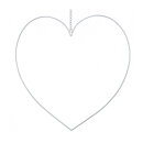 Contour heart made of metal, with chain to hang     Size:...