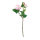 Rose 3-fold, one flower head & two buds, artificial     Size: 46cm    Color: pink/green