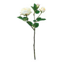 Rose 3-fold, one flower head & two buds, artificial 46cm...