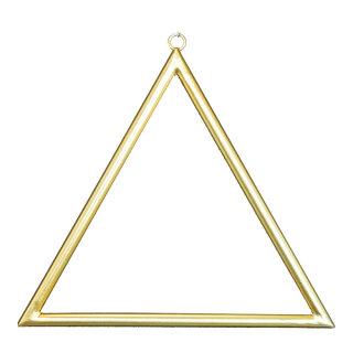 Metal frame triangular, with hanger, to decorate 30x30cm Color: gold