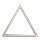 Metal frame triangular with hanger - Material: to decorate - Color: silver - Size: 30x30cm