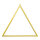 Metallrahmen dreieckig, mit Hänger, zum dekorieren     Groesse: 45x45cm - Farbe: gold