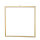 Metal frame squared with hanger - Material: to decorate - Color: gold - Size: 45x45cm