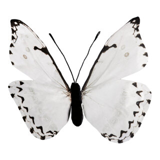 Schmetterling aus Papier     Groesse: 28x25cm    Farbe: weiß