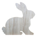 Hase sitzend, 2-teilig, mit Standplatte, aus Holz...