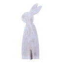Rabbit standing, 2-parted, with base plate, made of wood...