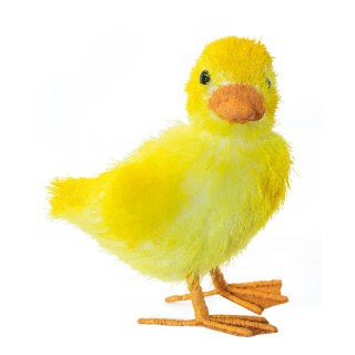 Duckling standing, made of styrofoam H: 17cm Color: yellow