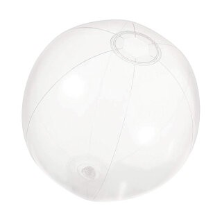 Strandball aufblasbar, aus PVC     Groesse: Ø 40cm    Farbe: transparent