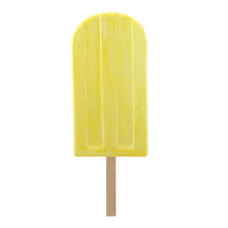 Eis am Stiel, XL, Größe: H=50cm Farbe: gelb