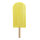 Ice cream stick XL - Material: made of hard foam - Color: yellow - Size: H: 50cm