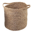 Wicker basket made of dried sea grass Ø: 33cm, H: 35cm...