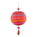 Paper lantern decorated, with hanger     Size: H: 65cm...